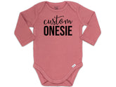 Custom Long Sleeve Onesie